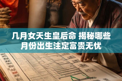 几月女天生皇后命 揭秘哪些月份出生注定富贵无忧