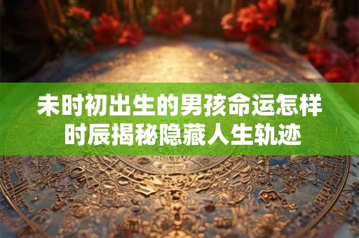 详细阅读:未时初出生的男孩命运怎样 时辰揭秘隐藏人生轨迹 未时初出生的男孩命运怎样 时辰揭秘隐藏人生轨迹