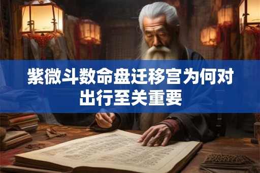 详细阅读:紫微斗数命盘迁移宫为何对出行至关重要 紫微斗数命盘迁移宫为何对出行至关重要