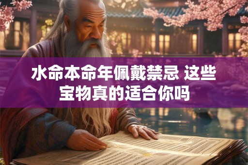 水命本命年佩戴禁忌 这些宝物真的适合你吗