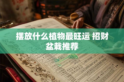 摆放什么植物最旺运 招财盆栽推荐