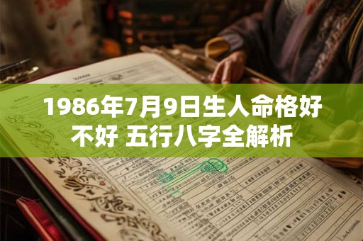 1986年7月9日生人命格好不好 五行八字全解析