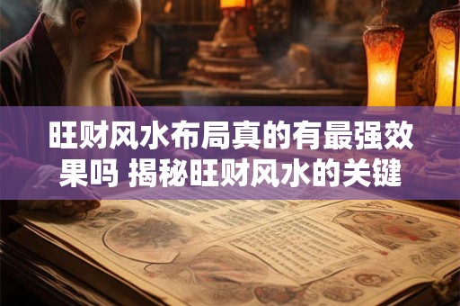 旺财风水布局真的有最强效果吗 揭秘旺财风水的关键秘密
