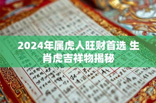 2024年属虎人旺财首选 生肖虎吉祥物揭秘