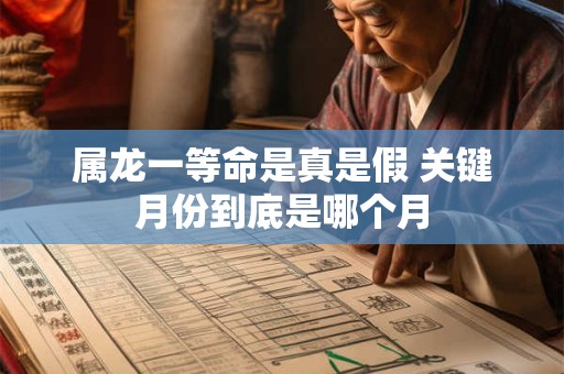 详细阅读:属龙一等命是真是假 关键月份到底是哪个月 属龙一等命是真是假 关键月份到底是哪个月