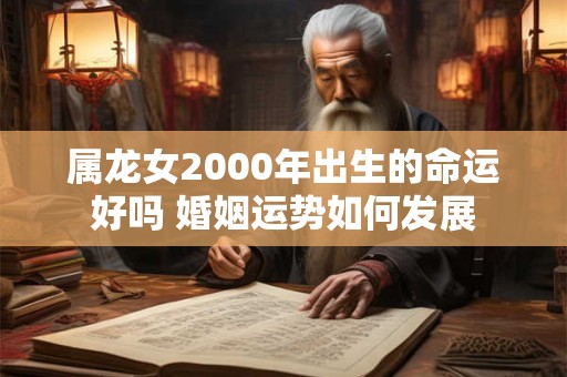 属龙女2000年出生的命运好吗 婚姻运势如何发展