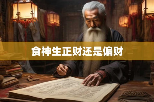 食神生正财还是偏财