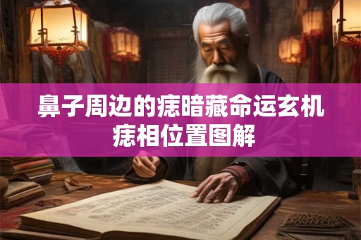 鼻子周边的痣暗藏命运玄机 痣相位置图解
