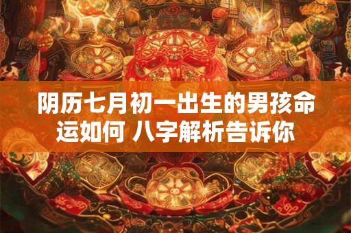 阴历七月初一出生的男孩命运如何 八字解析告诉你