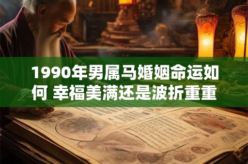 1990年男属马婚姻命运如何 幸福美满还是波折重重
