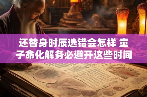 还替身时辰选错会怎样 童子命化解务必避开这些时间
