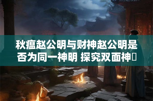秋瘟赵公明与财神赵公明是否为同一神明 探究双面神祇的身份之谜