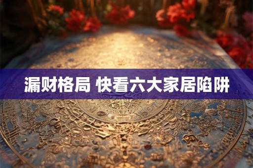 漏财格局 快看六大家居陷阱