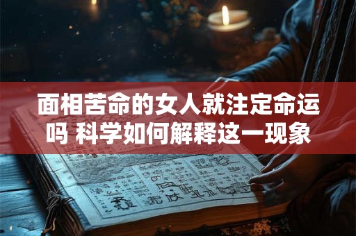 面相苦命的女人就注定命运吗 科学如何解释这一现象