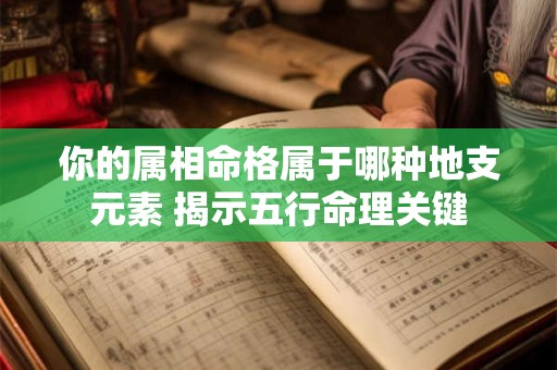 你的属相命格属于哪种地支元素 揭示五行命理关键