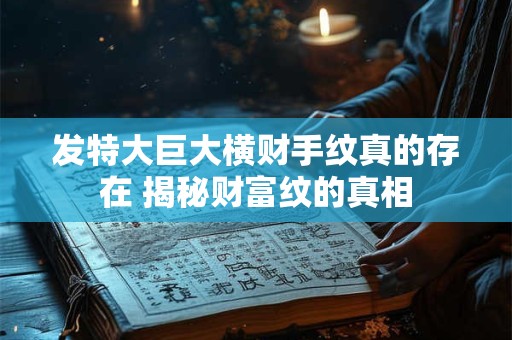 发特大巨大横财手纹真的存在 揭秘财富纹的真相