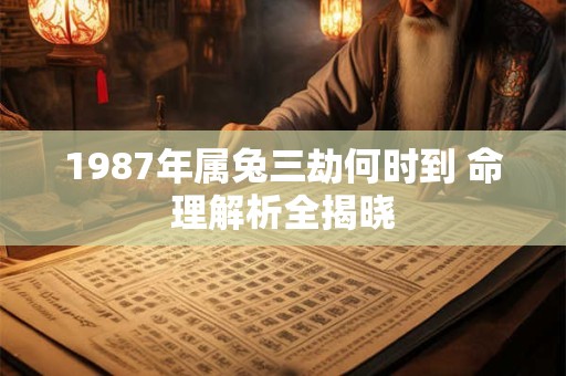 1987年属兔三劫何时到 命理解析全揭晓