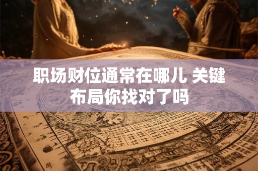 职场财位通常在哪儿 关键布局你找对了吗