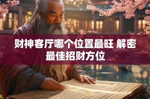财神客厅哪个位置最旺 解密最佳招财方位