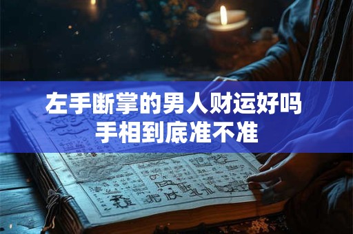 左手断掌的男人财运好吗 手相到底准不准