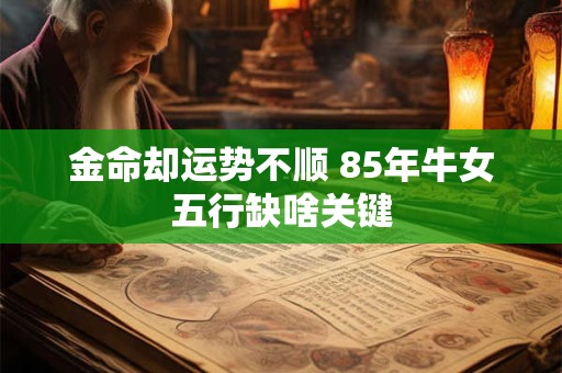 金命却运势不顺 85年牛女五行缺啥关键