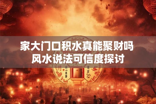 详细阅读:家大门口积水真能聚财吗 风水说法可信度探讨 家大门口积水真能聚财吗 风水说法可信度探讨