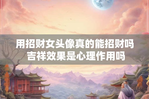 用招财女头像真的能招财吗 吉祥效果是心理作用吗