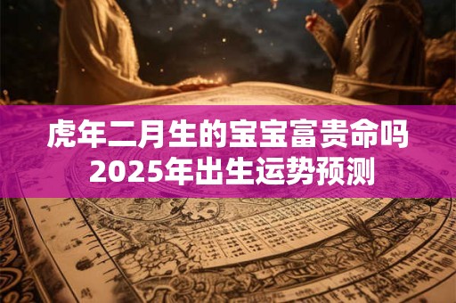 虎年二月生的宝宝富贵命吗 2025年出生运势预测
