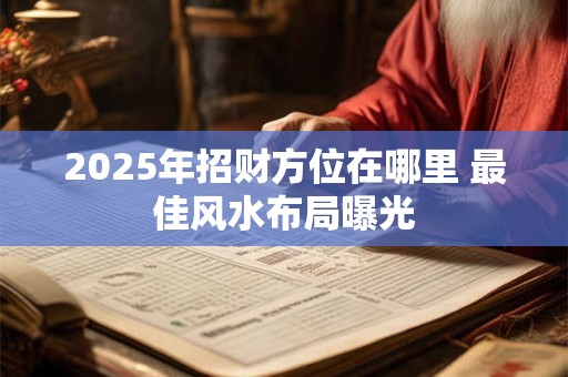 2025年招财方位在哪里 最佳风水布局曝光