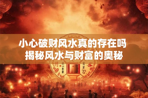 小心破财风水真的存在吗 揭秘风水与财富的奥秘