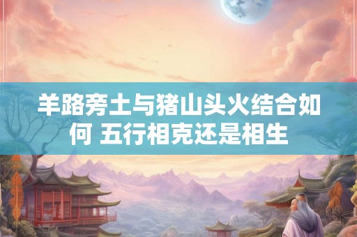 羊路旁土与猪山头火结合如何 五行相克还是相生