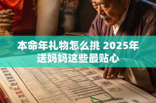本命年礼物怎么挑 2025年送妈妈这些最贴心