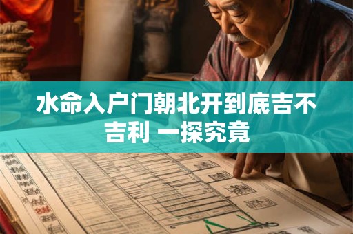 水命入户门朝北开到底吉不吉利 一探究竟