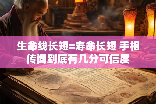 生命线长短=寿命长短 手相传闻到底有几分可信度