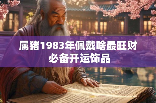 详细阅读:属猪1983年佩戴啥最旺财 必备开运饰品 属猪1983年佩戴啥最旺财 必备开运饰品