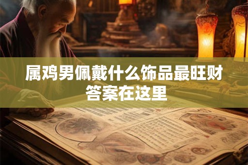 属鸡男佩戴什么饰品最旺财 答案在这里