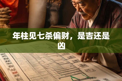 年柱见七杀偏财，是吉还是凶