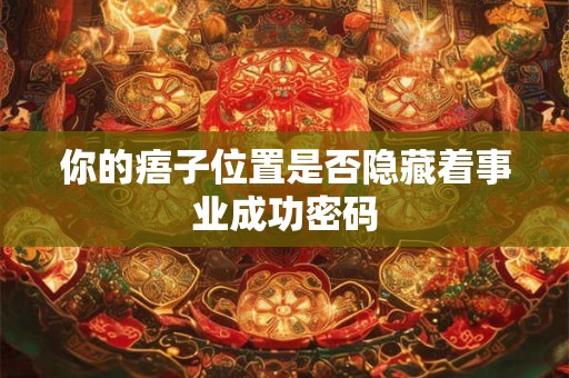 你的痦子位置是否隐藏着事业成功密码
