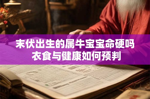 末伏出生的属牛宝宝命硬吗 衣食与健康如何预判