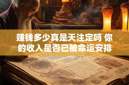 赚钱多少真是天注定吗 你的收入是否已被命运安排
