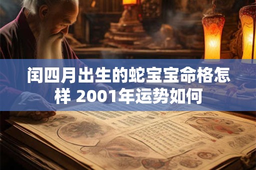 闰四月出生的蛇宝宝命格怎样 2001年运势如何