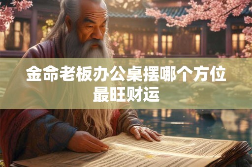 金命老板办公桌摆哪个方位最旺财运