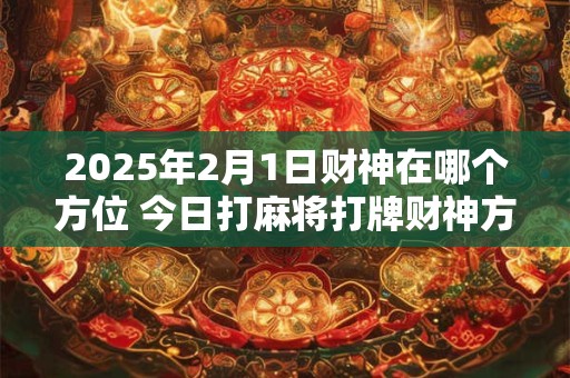 2025年2月1日财神在哪个方位 今日打麻将打牌财神方位