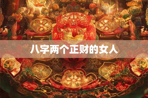 八字两个正财的女人