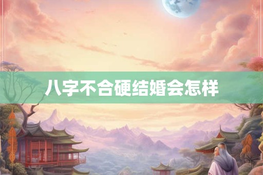 八字不合硬结婚会怎样