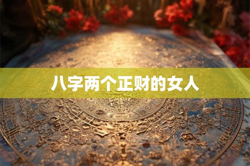 八字两个正财的女人