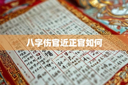 八字伤官近正官如何