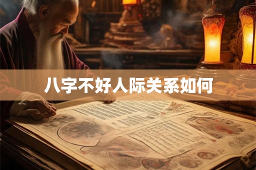 八字不好人际关系如何