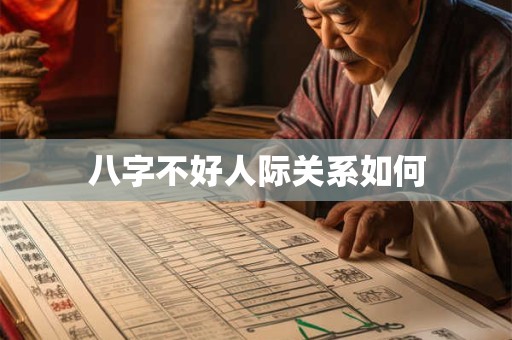 八字不好人际关系如何