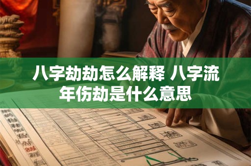 八字劫劫怎么解释 八字流年伤劫是什么意思